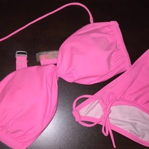 Victoria’s Secret hot pink swimsuit